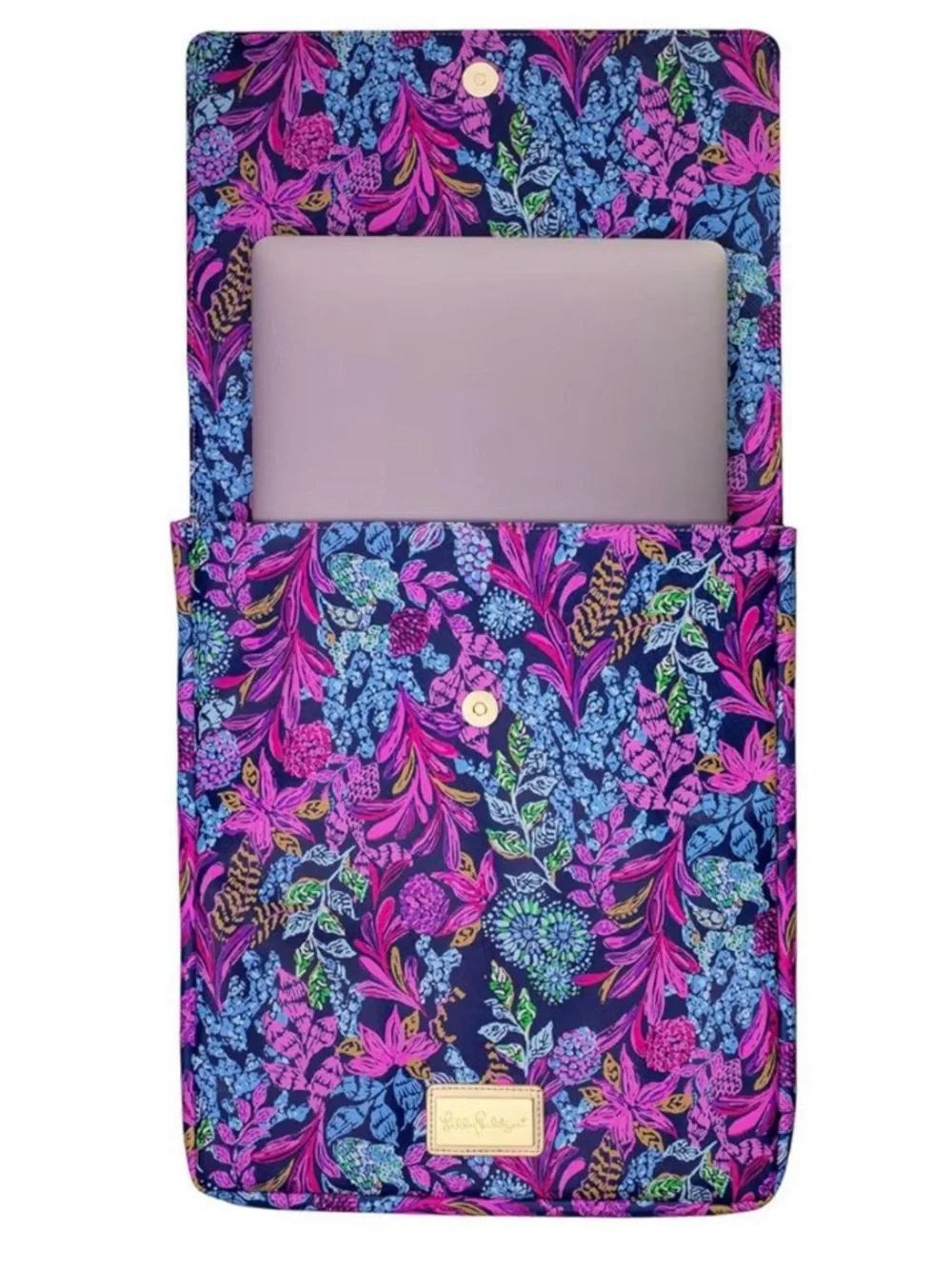 NWT Lilly Pulitzer Calypso Coast Woven laptop sleeve